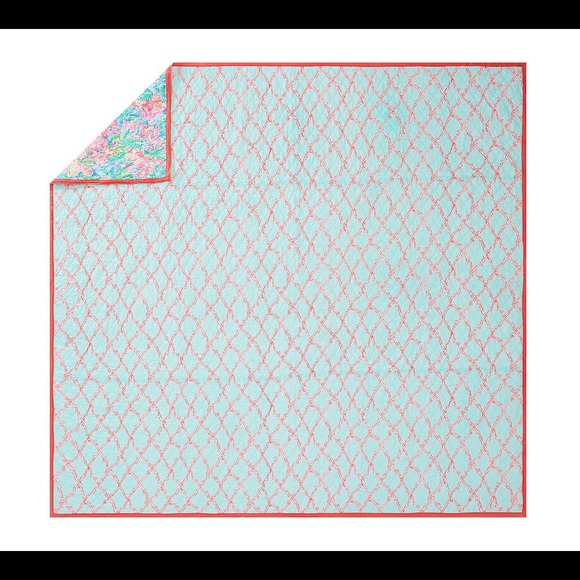 Snap on Reversible Dog Bandana FAN SEA PANTS Made from Lilly Pulitzer Fabric